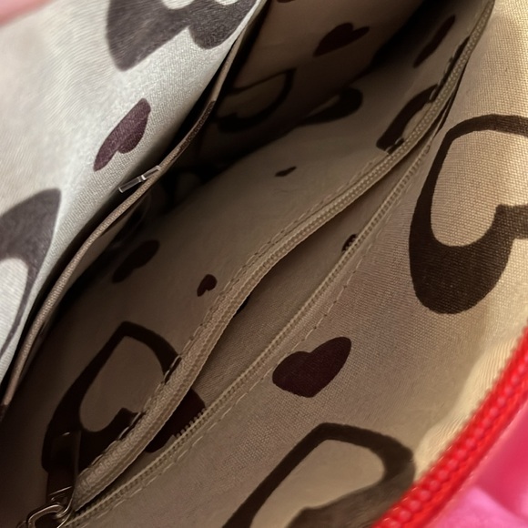 ROSE PETAL Red Faux Leather Round Crossbody Bag NWOT - Picture 14 of 14